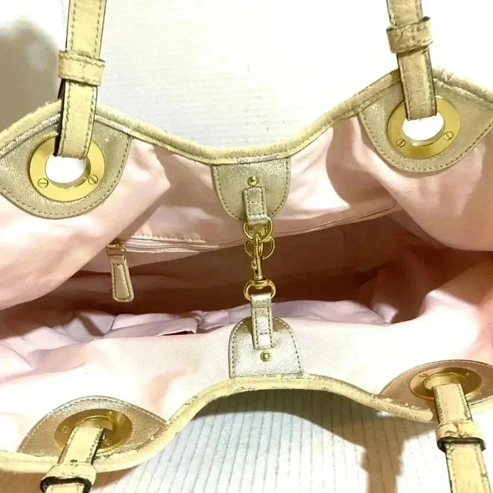 Coach CC signature print canvas satchel handbag